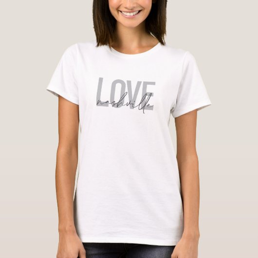 Minimale, einfache, moderne coole Design-Liebe Nas T-Shirt (Vorderseite)