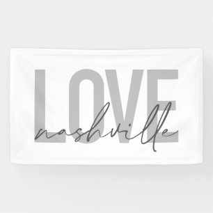 Minimale, einfache, moderne coole Gestaltung Love Banner