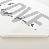 Minimale, einfache, moderne, urbane Design Liebe D Sherpadecke (3/4)