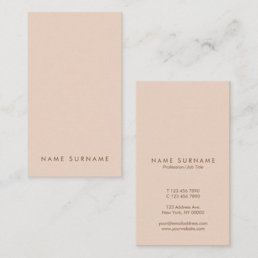 Minimale einfache visitenkarte (Vorne/Hinten)