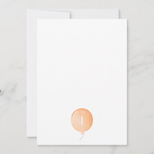 Minimale Einladung zum Geburtstag (Rückseite)