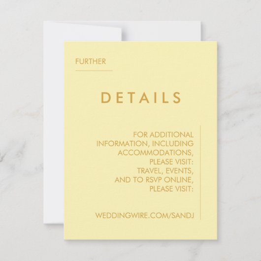 Minimale Einladung zur Hochzeit (Vorderseite)