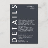 Minimale Einladung zur Hochzeit (Vorderseite)