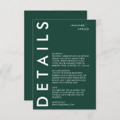 Minimale Einladung zur Hochzeit (Vorne/Hinten)