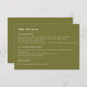 Minimale Einladung zur Hochzeit (Vorne/Hinten)