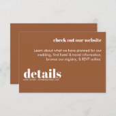 Minimale Einladung zur Hochzeit (Vorne/Hinten)