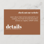 Minimale Einladung zur Hochzeit (Vorderseite)