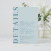 Minimale Einladung zur Hochzeit (Stehend Vorderseite)