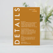 Minimale Einladung zur Hochzeit (Stehend Vorderseite)