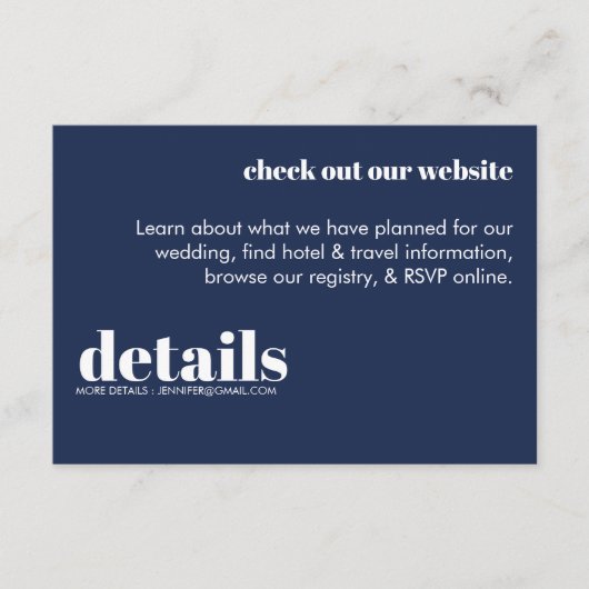 Minimale Einladung zur Hochzeit (Vorderseite)