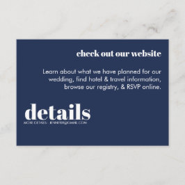 Minimale Einladung zur Hochzeit