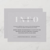 Minimale Einladung zur Hochzeit (Vorne/Hinten)