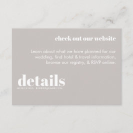 Minimale Einladung zur Hochzeit