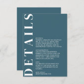 Minimale Einladung zur Hochzeit (Vorne/Hinten)