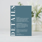 Minimale Einladung zur Hochzeit (Stehend Vorderseite)