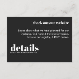 Minimale Einladung zur Hochzeit