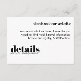 Minimale Einladung zur Hochzeit