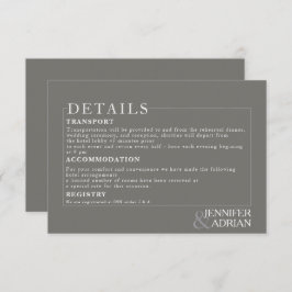 Minimale Einladung zur Hochzeit