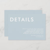 Minimale Einladung zur Hochzeit (Vorne/Hinten)