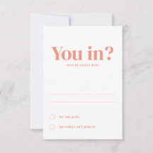 Minimale Einladung zur Hochzeit