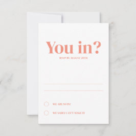 Minimale Einladung zur Hochzeit