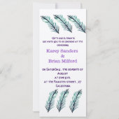 Minimale Einladung zur Hochzeit (Rückseite)