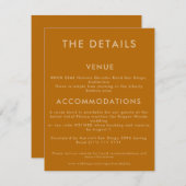 Minimale Einladung zur Hochzeit (Vorne/Hinten)