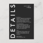 Minimale Einladung zur Hochzeit (Vorderseite)