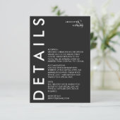 Minimale Einladung zur Hochzeit (Stehend Vorderseite)