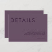 Minimale Einladung zur Hochzeit (Vorne/Hinten)