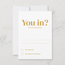 Minimale Einladung zur Hochzeit