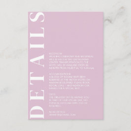 Minimale Einladung zur Hochzeit