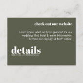 Minimale Einladung zur Hochzeit (Vorderseite)