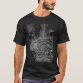 Minimale El Paso Stadtkarte (GROSSDRUCK) T-Shirt (Vorderseite)