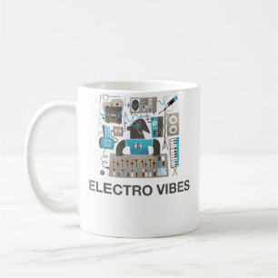 Minimale Electro-Vibes für Electronic-Musikliebhab Kaffeetasse