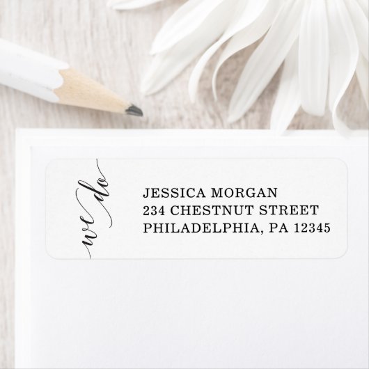 Minimale Elegance-Rücksendeadresse (Insitu)