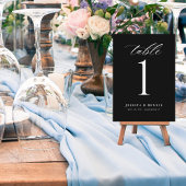 Minimale Elegant Calligraphy Script-Tischnummer