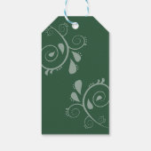 Minimale Elegant Typografy Monogram Initials Geschenkanhänger (Rückseite)