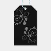 Minimale Elegant Typografy Monogram Initials Geschenkanhänger (Rückseite)