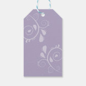 Minimale Elegant Typografy Monogram Initials Geschenkanhänger (Rückseite)