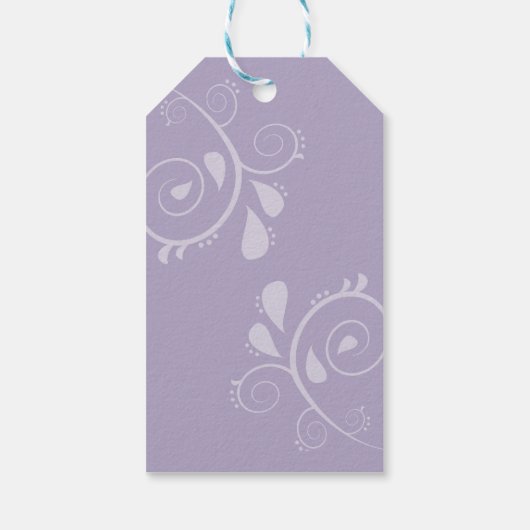 Minimale Elegant Typografy Monogram Initials Geschenkanhänger (Rückseite)