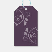 Minimale Elegant Typografy Monogram Initials Geschenkanhänger (Rückseite)