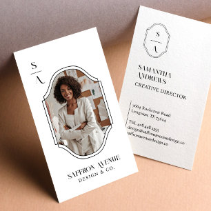 Minimale elegante benutzerdefinierte Monogramm-Wap Visitenkarte