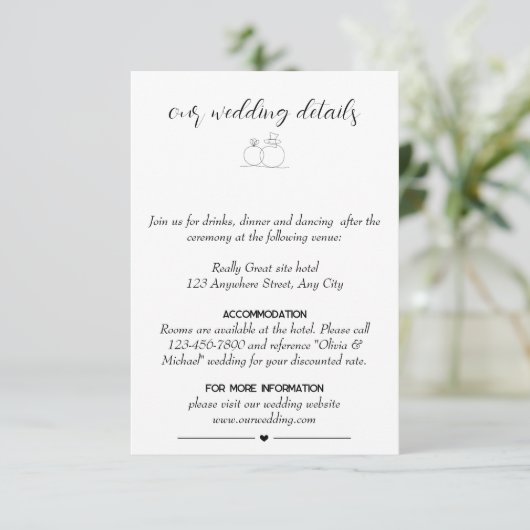 Minimale elegante Design-Abschlusskarte Begleitkarte (Stehend Vorderseite)