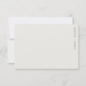 Minimale Elegante farbenfrohe Rainbow-Hochzeit RSVP Karte (Rückseite)