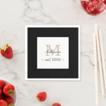 Minimale elegante Gold-Monogramm-Familienjahr-Est.