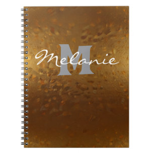 Minimale elegante goldene Notizbuch Notizblock