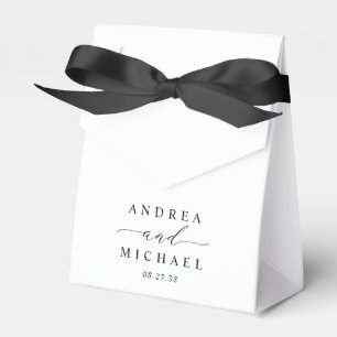 Minimale elegante Hochzeit im Chic-Stil Geschenkschachtel