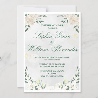 Minimale elegante Hochzeitseinladung Magneteinladung