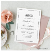 Minimale elegante islamische Engagement-Partei Einladung